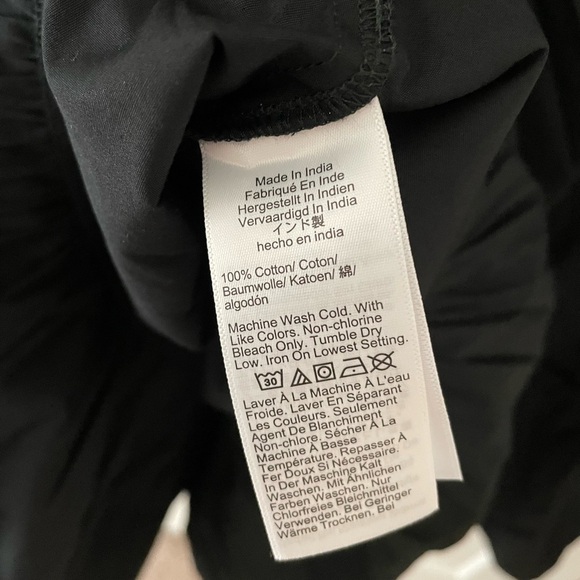 J Crew Women's Amelia Maxi Shirtdress in Black Cotton Poplin Size S - Picture 10 of 11